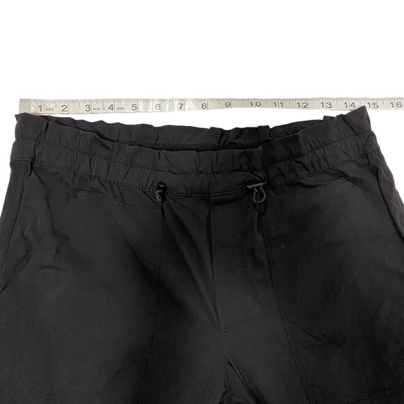 Athleta Trekkie Paper Bag Black Pants Size 6 - Picture 9 of 9